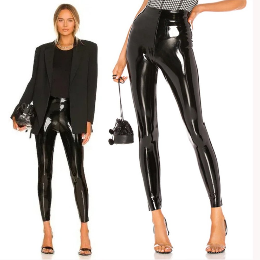 💥HOT ITEM💥Vinyl Liquid High Rise Leggings in Black